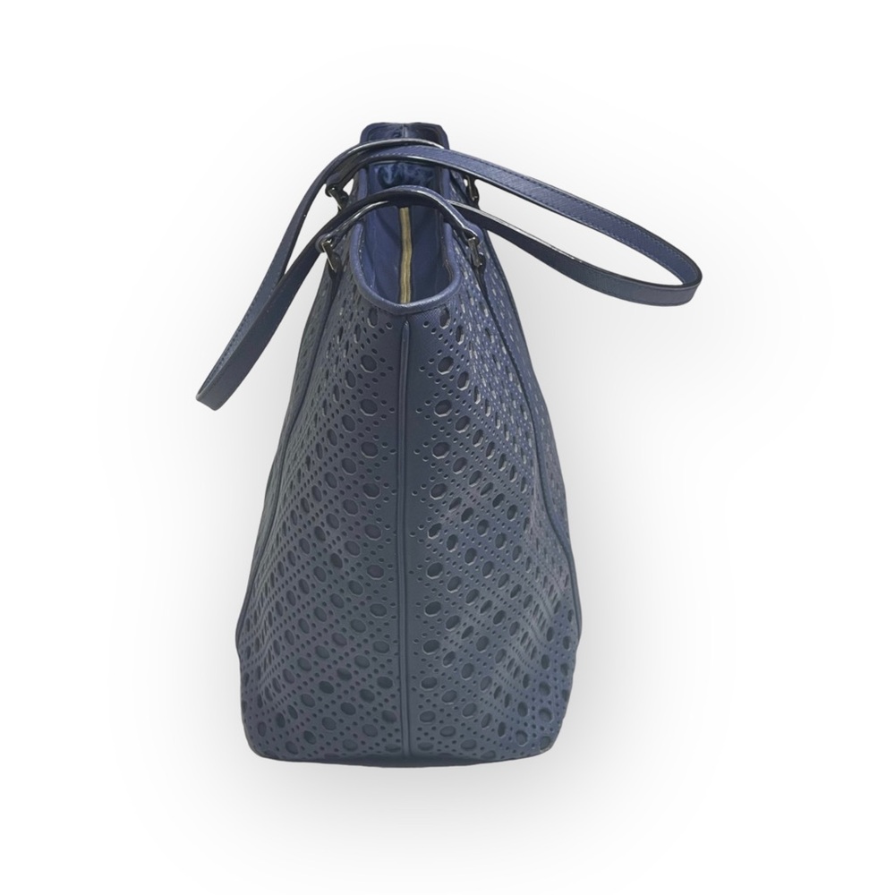 Kate Spade  Dally Newbury Lane Caining Large Tote Bag Handbag  French Navy  - Picture 3 of 16